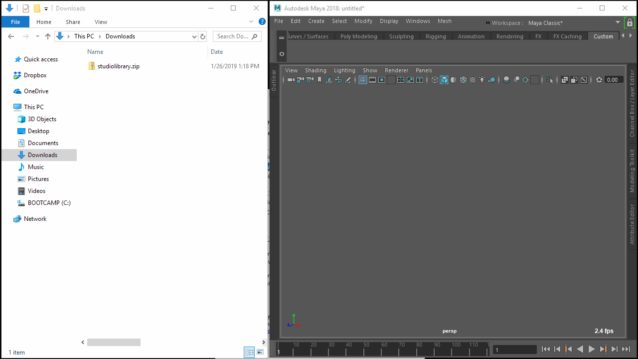 How to install Studio Library for Maya